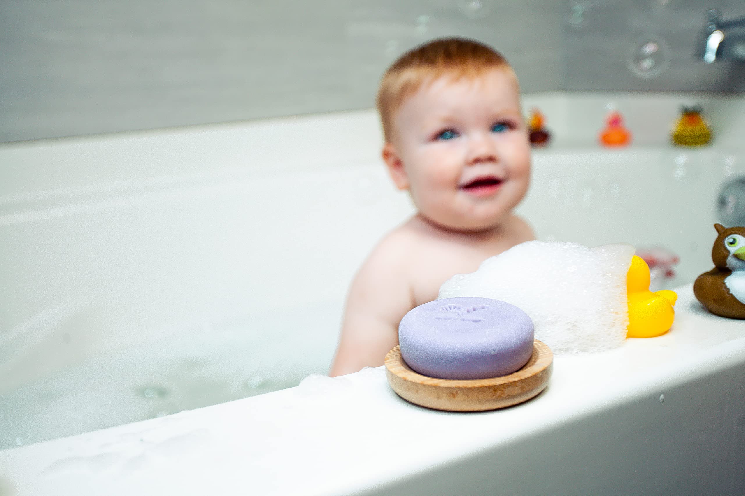 Relaxcation MADE IN USA LAVENDER & CHAMOMILE BABY Soap Bar for KIDS with Lavender Essential Oils, Organic Chamomile Water, and Shea Butter - Naturally Cold Processed in the USA