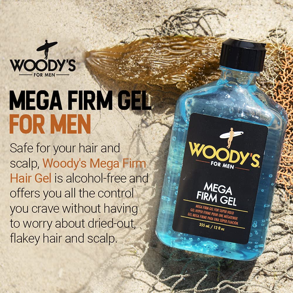 Woody's Mega Firm Gel for Men, 12 Ounce