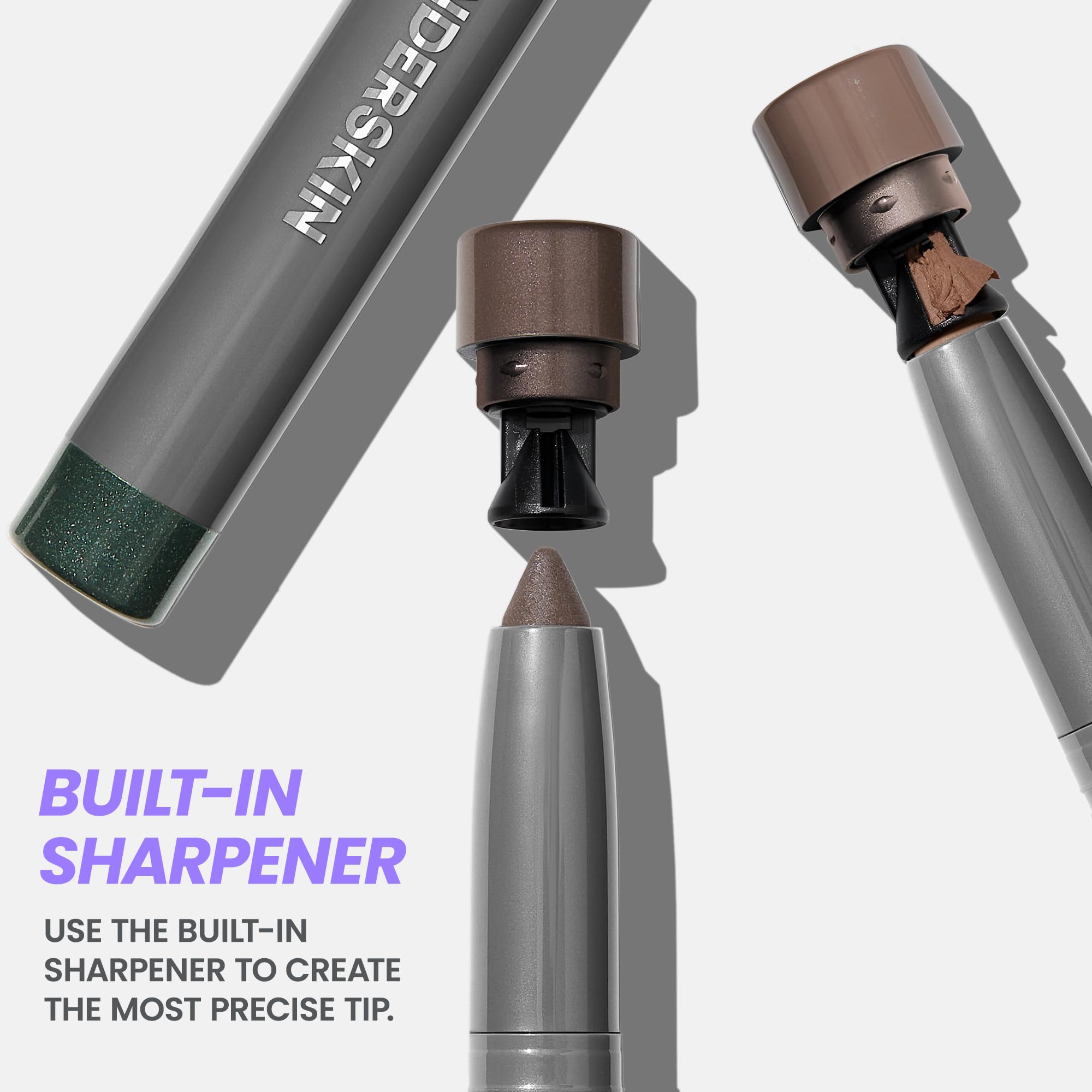 Wonderskin IYKYK Eyeshadow Stick - Longwear Eye Shadow Sticks, Budge-Proof & Waterproof Shimmer Eyeshadow Stick with Built-in Sharpener (Champagne)