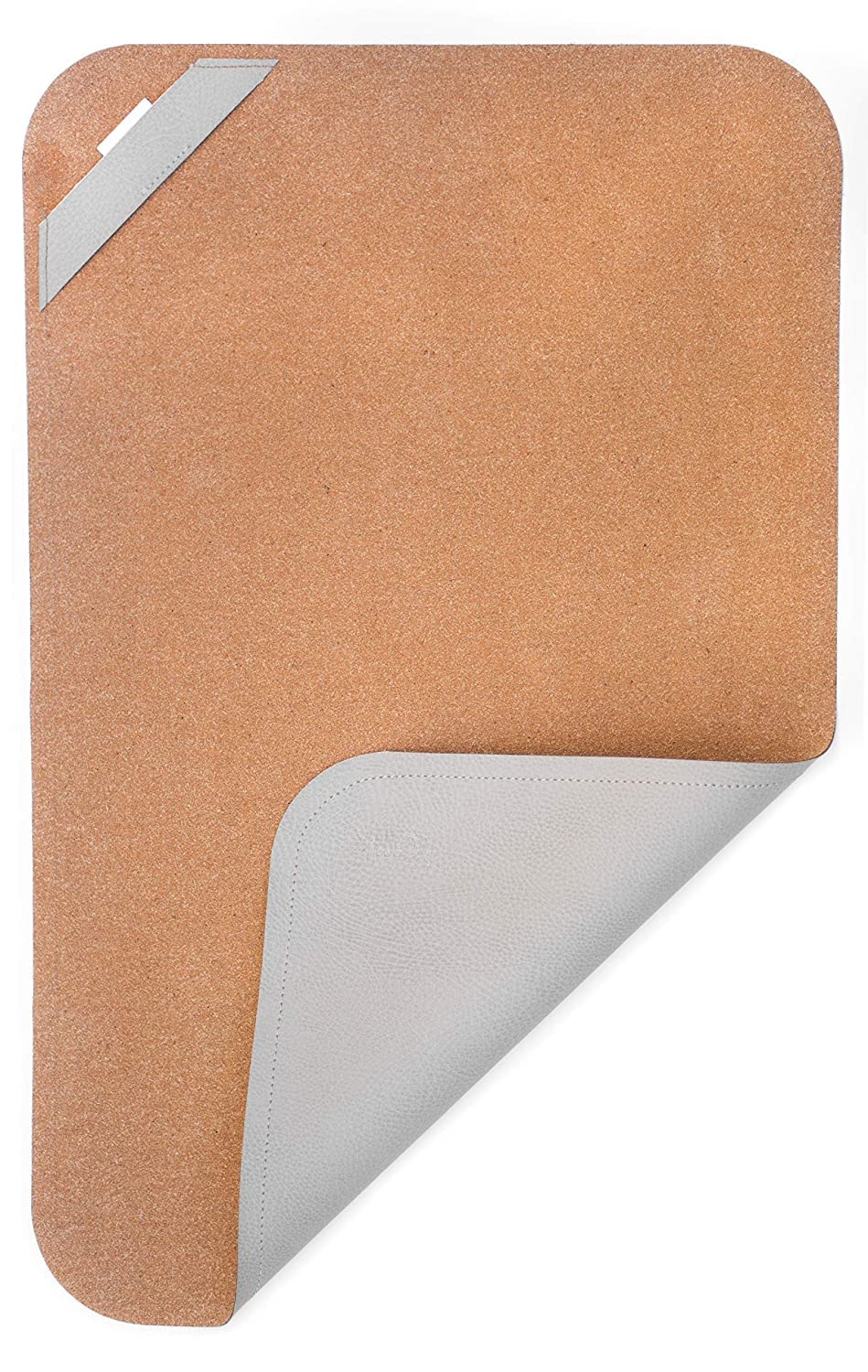 Vegan Leather Baby Changing Mat by Lark Baby Goods - Waterproof Wipeable Portable Diaper Pad - Foldable for Travel (14 x 22 in) - Grey