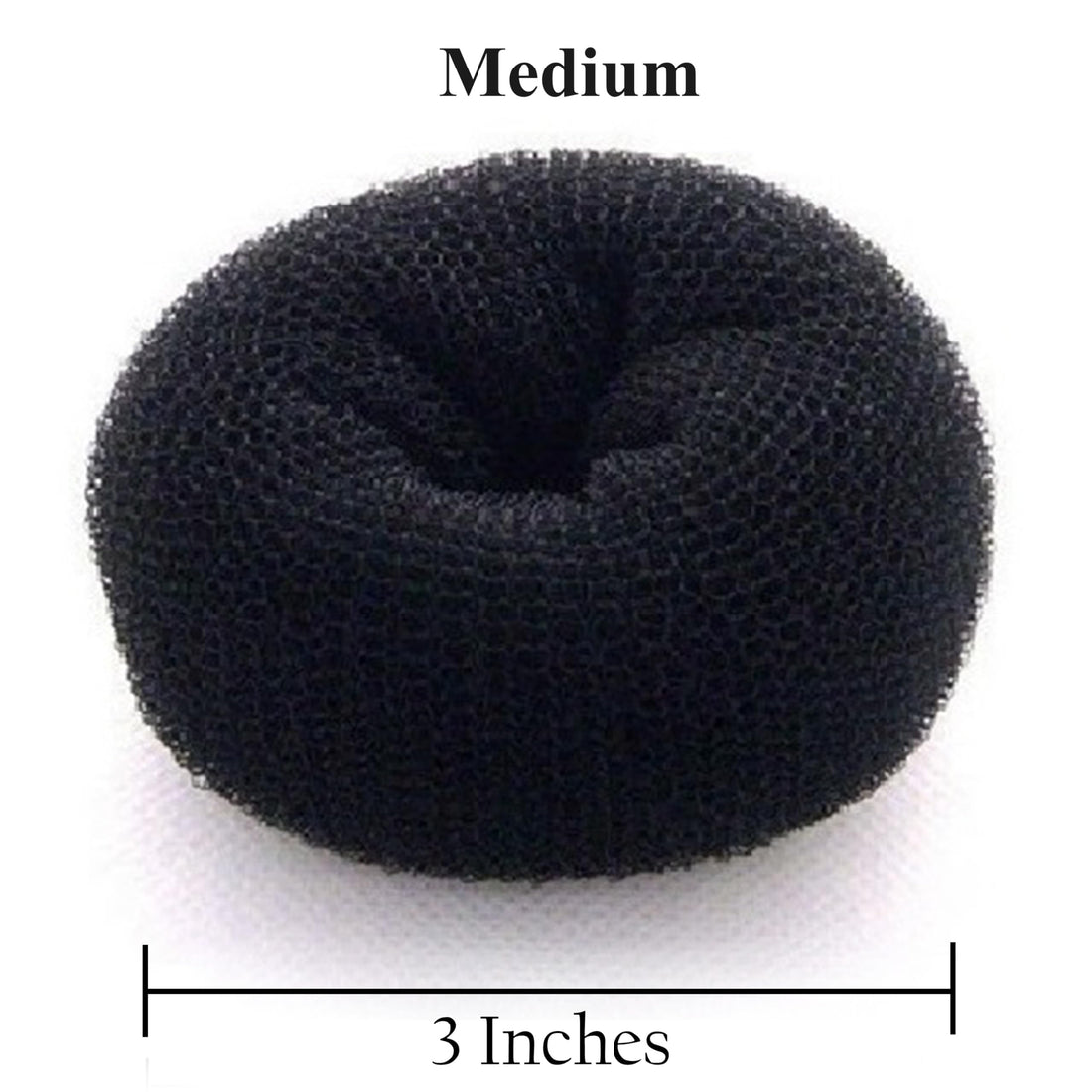 Beaute Galleria - Medium Black Chignon Hair Donuts Ring Style Bun Maker