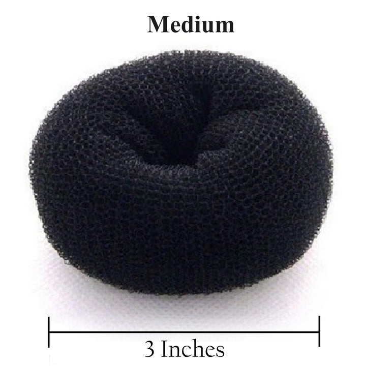 Beaute Galleria - Medium Black Chignon Hair Donuts Ring Style Bun Maker