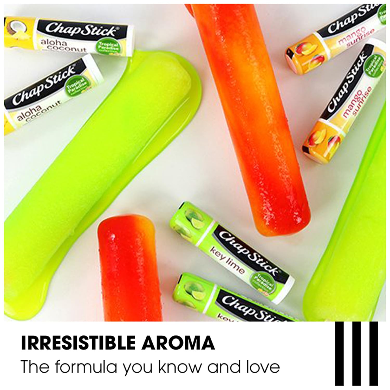 ChapStick Tropical Paradise Collection, Aloha Coconut, 12-Stick Refill Pack