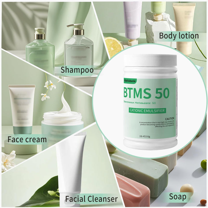 FSbbTaibanle 1 Pound BTMS 50 Conditioning Emulsifier granules, 100% derived from plant-based,Ideal for Leave-in Conditioner, Lotions, Shampoos and More