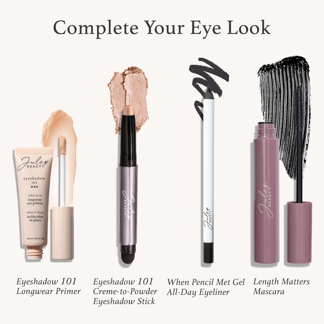 Julep Eyeshadow 101 CrÃƒ¨me to Powder Waterproof Eyeshadow Stick, Stone