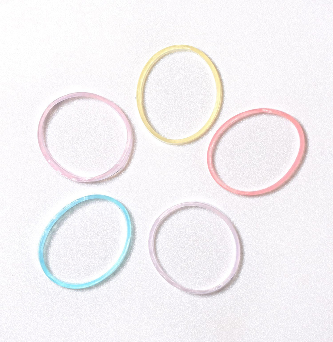 Youxuan Mini Hair Elastics for Girls Transparent Rubber Bands, 1000 PCS, Multi Color