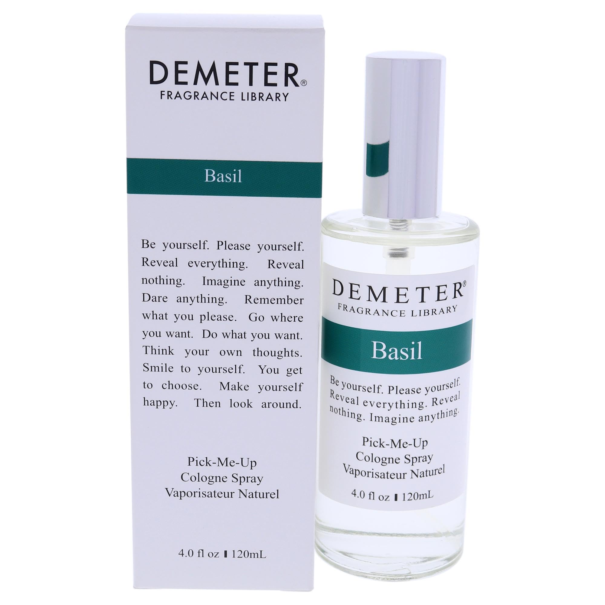 Demeter Cologne Spray for Women, Basil, 4 Ounce