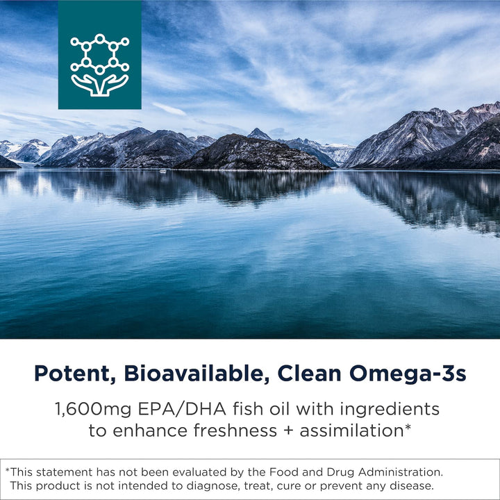 Designs for Health OmegAvail Hi-Po - TG (Triglyceride) Omega-3 Fish Oil Supplement, 1600mg EPA/DHA per Serving with Lemon + Vitamin E to Minimize Fishy Taste (120 Softgels)