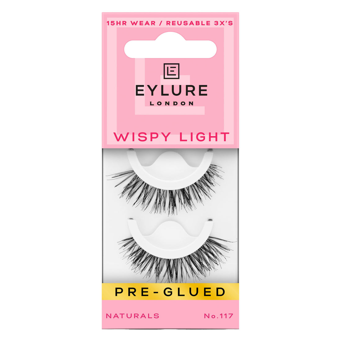 Eylure Pre Glued Wispy Light No.117