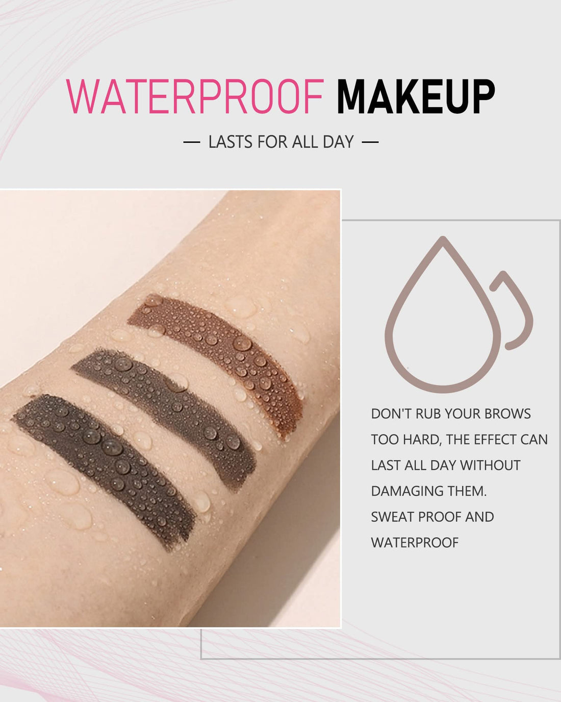 Yfulfill Grey Eyebrow Pencil for Older Women, Gray Eyebrow Pencil for Older Women Waterproof, Eye Brow Pencils for Women Grey, Eyebrow Pen for Gray Hair