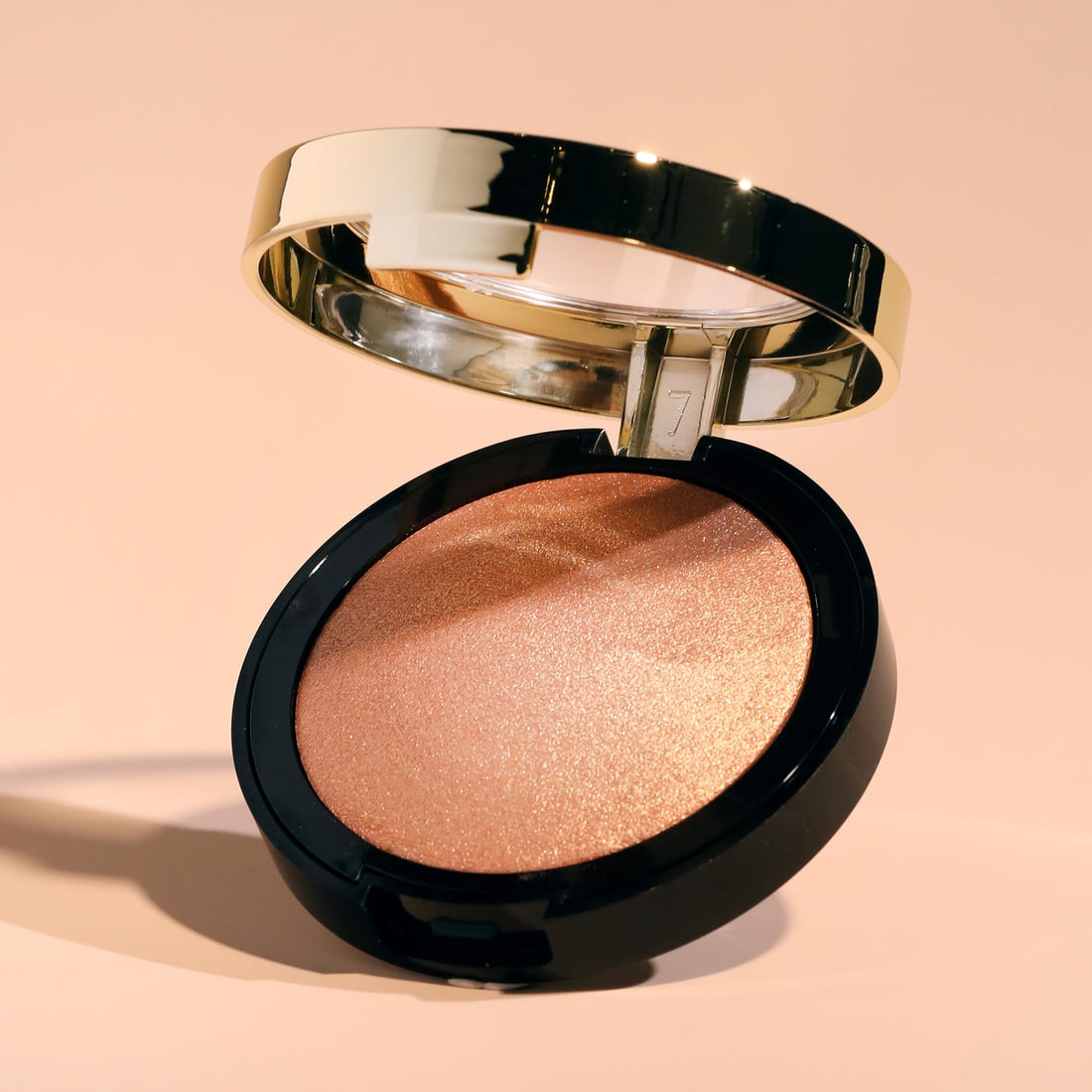 Milani Baked Highlighter - Champagne D'oro, Cruelty-Free Powder Highlighter, Highlight Face for a Shimmery or Matte Finish, 0.25 Ounce