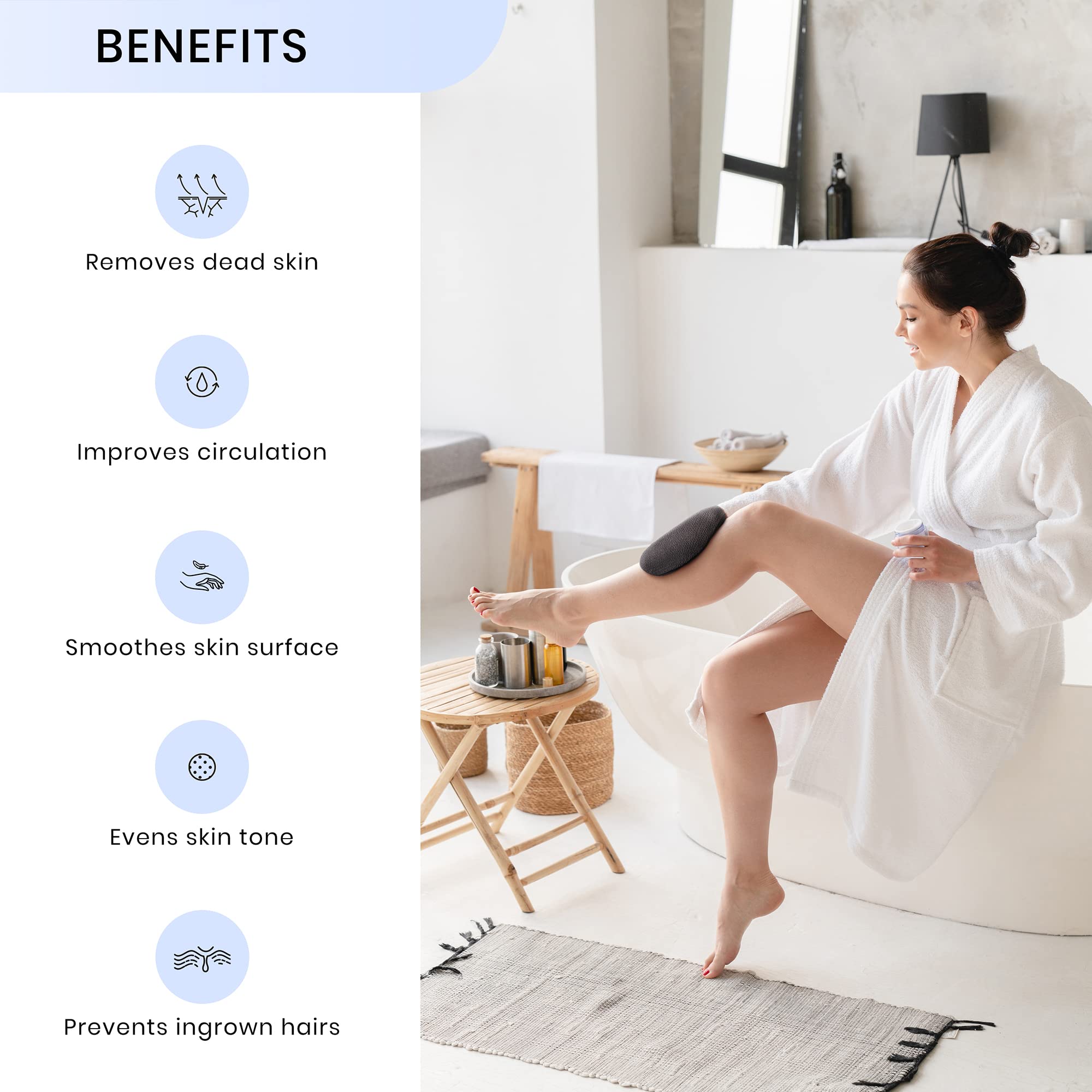 SimpleField Korean Exfoliating Mitt for Remove Dead Skin. 2 Pack 100% Viscose Kessa Deep Exfoliating Gloves for Body Scrub, Keratosis Pilaris and Self Tanning. Easily Smooth Skin Surface.