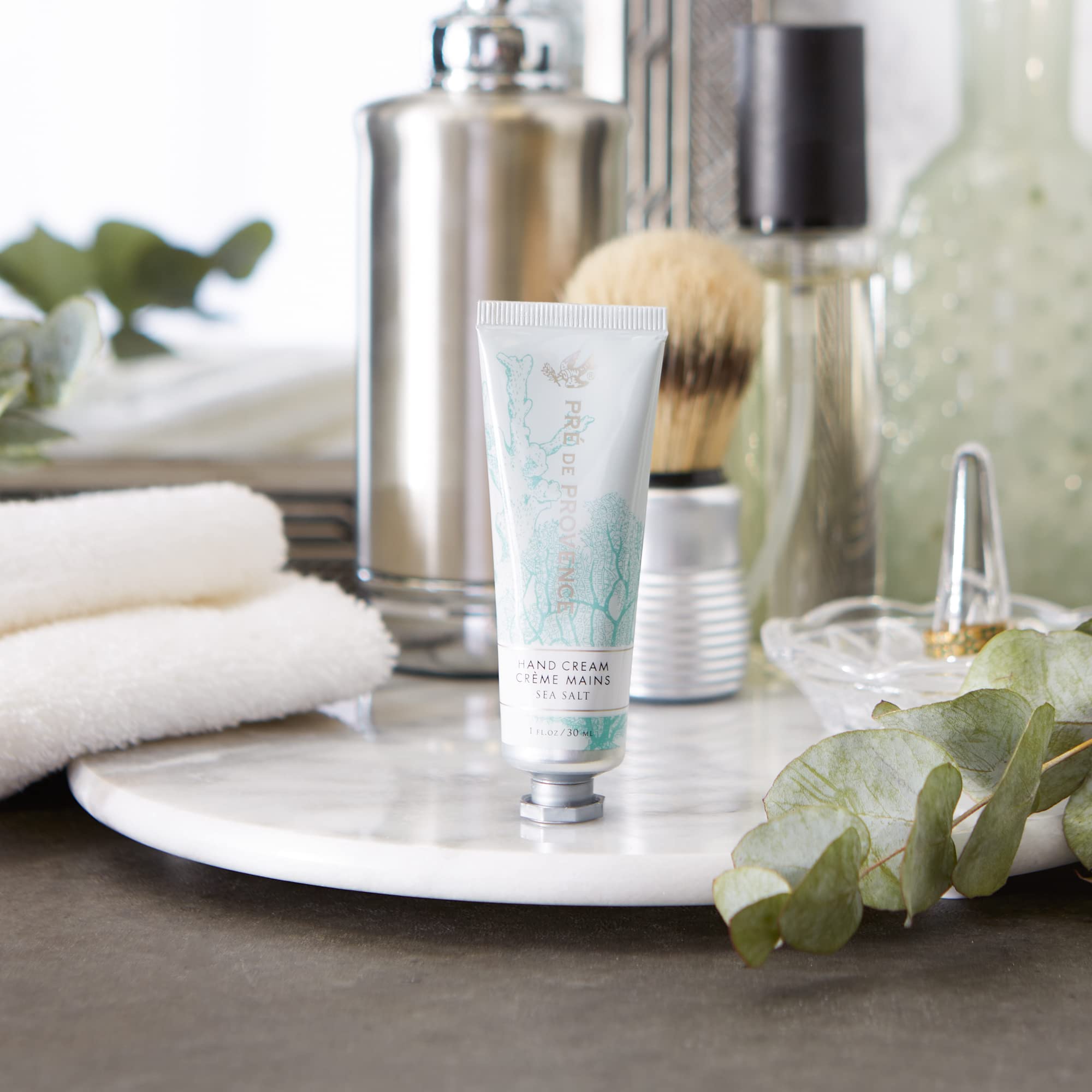 Pre de Provence Collection Shea Butter Enriched Soothing & Moisturizing, Hand Cream, 1 fl oz, Sea Salt