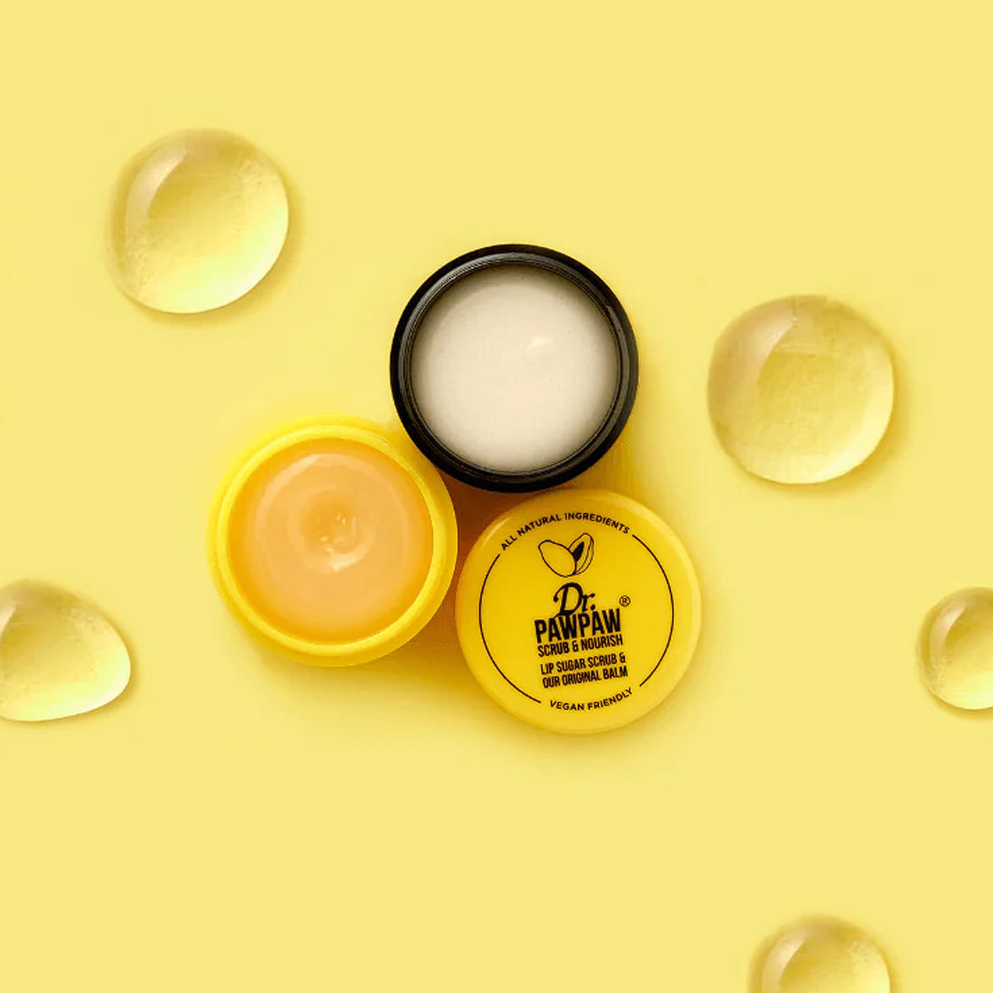 Dr. PAWPAW - Scrub & Nourish Duo Pot | 2 In 1 Lip Sugar Scrub & Balm | Gentle Exfoliation & Lip Moisturizer (Single)