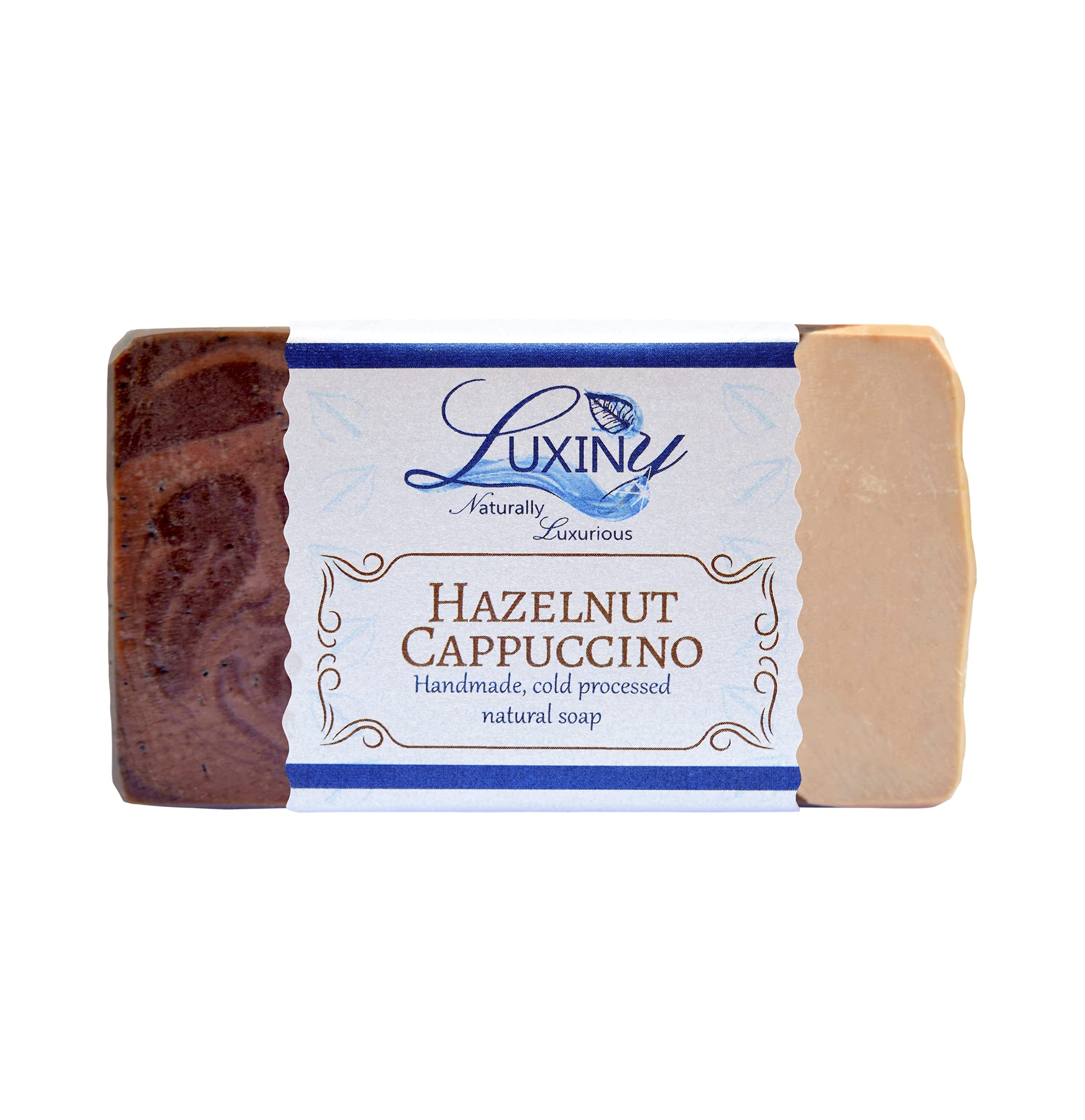 Luxiny Natural Soap Bar, Handmade Body Soap and Bath Soap Bar is a Palm Oil Free Moisturizing Vegan Castile Soap with Fragrance Oils for All Skin Types (Hazelnut Cappuccino)