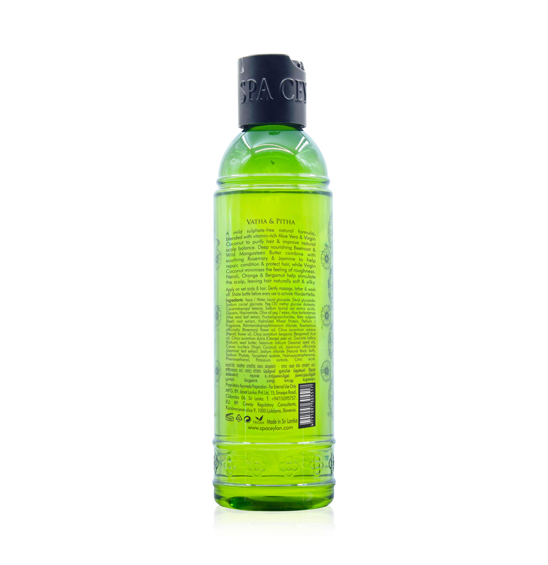 SPA CEYLON Neroli Jasmine Gentle Hair Cleanser| Sulfate-Free| Deep Nourishing | Scalp Balance | Ideal for Damaged and Coloured Hair