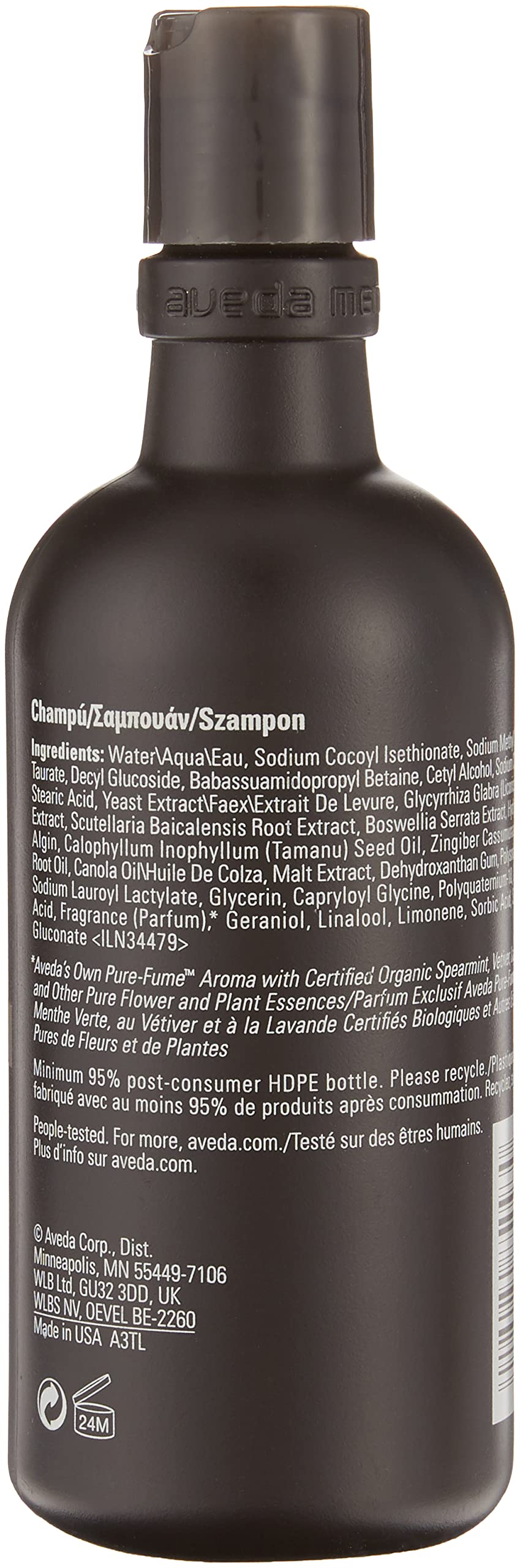Aveda Men Pure-Formance Shampoo | Lightweight Conditioner for Men’s Hair | Adds Shine | Scalp Care, 10.1 Fl Oz