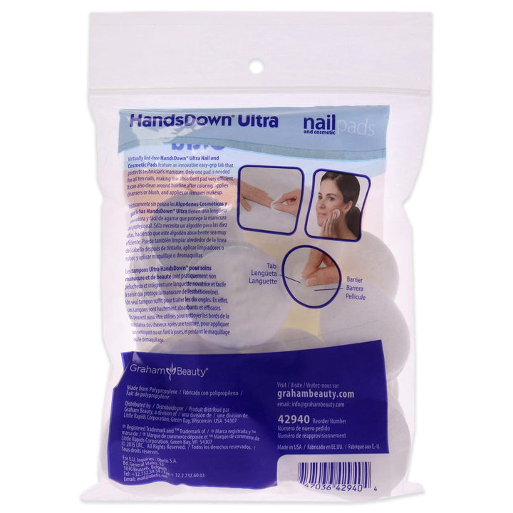 Graham Hands Down Ultra Nail and Cosmetic Pads, 60 Count