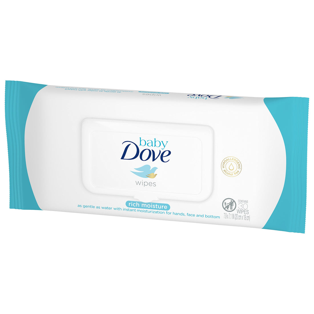 Baby Dove Rich Moisture Hand and Face Wipes -30 Ct