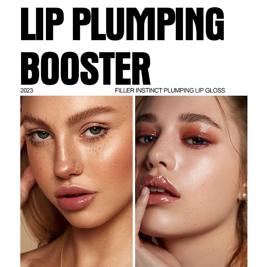 Tiejdhr 6 Colors Lip Plumper, Hydrating & Smooth Lip Wrinkles, Enhancing Plump Effect for Fuller Lips High Shine Lip Glaze Long Lasting Nourishing Lip Plumper for Women Girls (# 01)