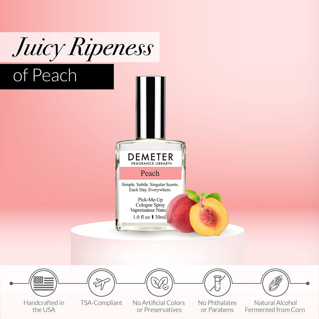 Demeter 1oz Cologne Spray - Peach