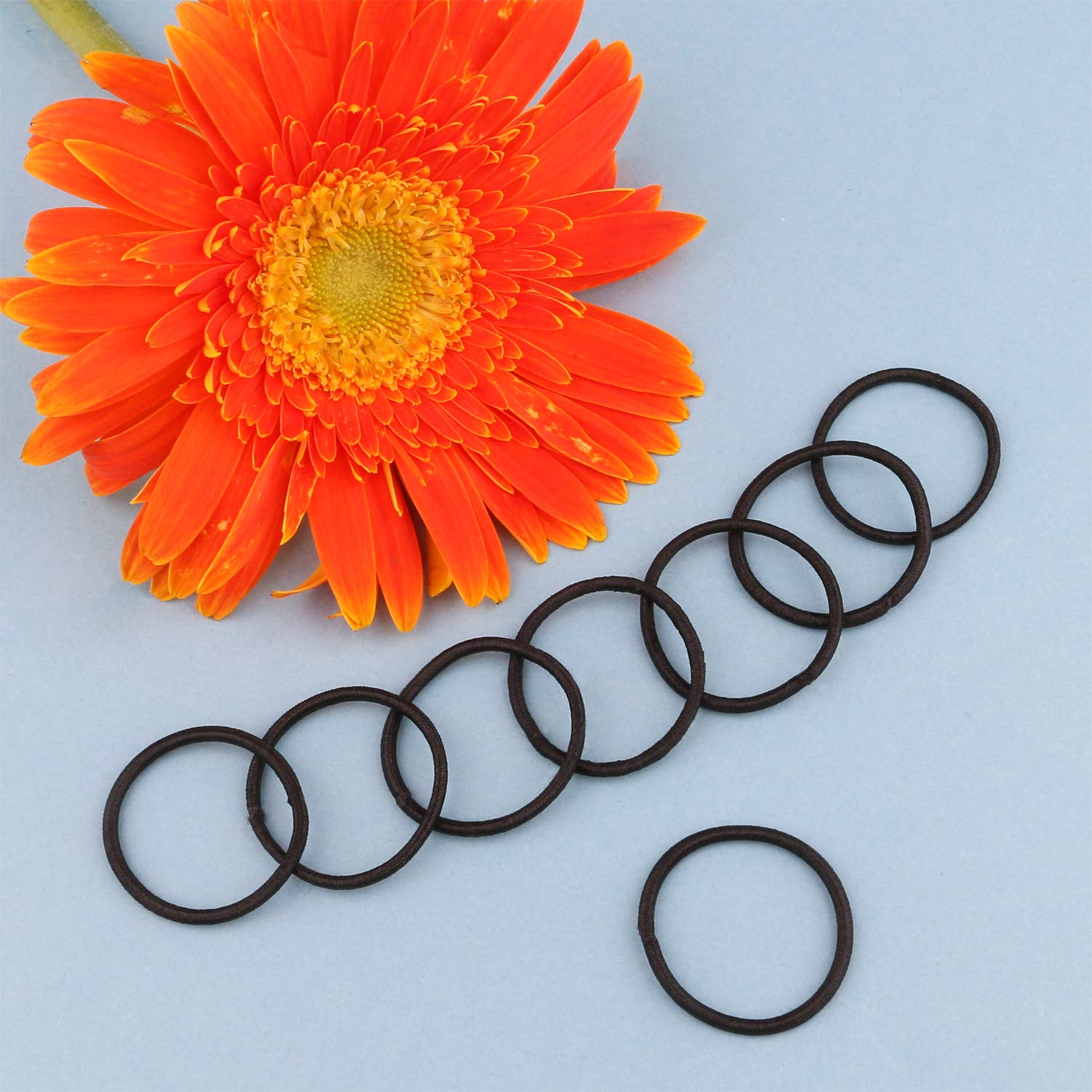 Black: Driew Hair Tie For Kids Black Pack Of 200, Mini Tiny Ponytail Holder For Baby Toddler Girls Soft Elastic Rubber Bands Black