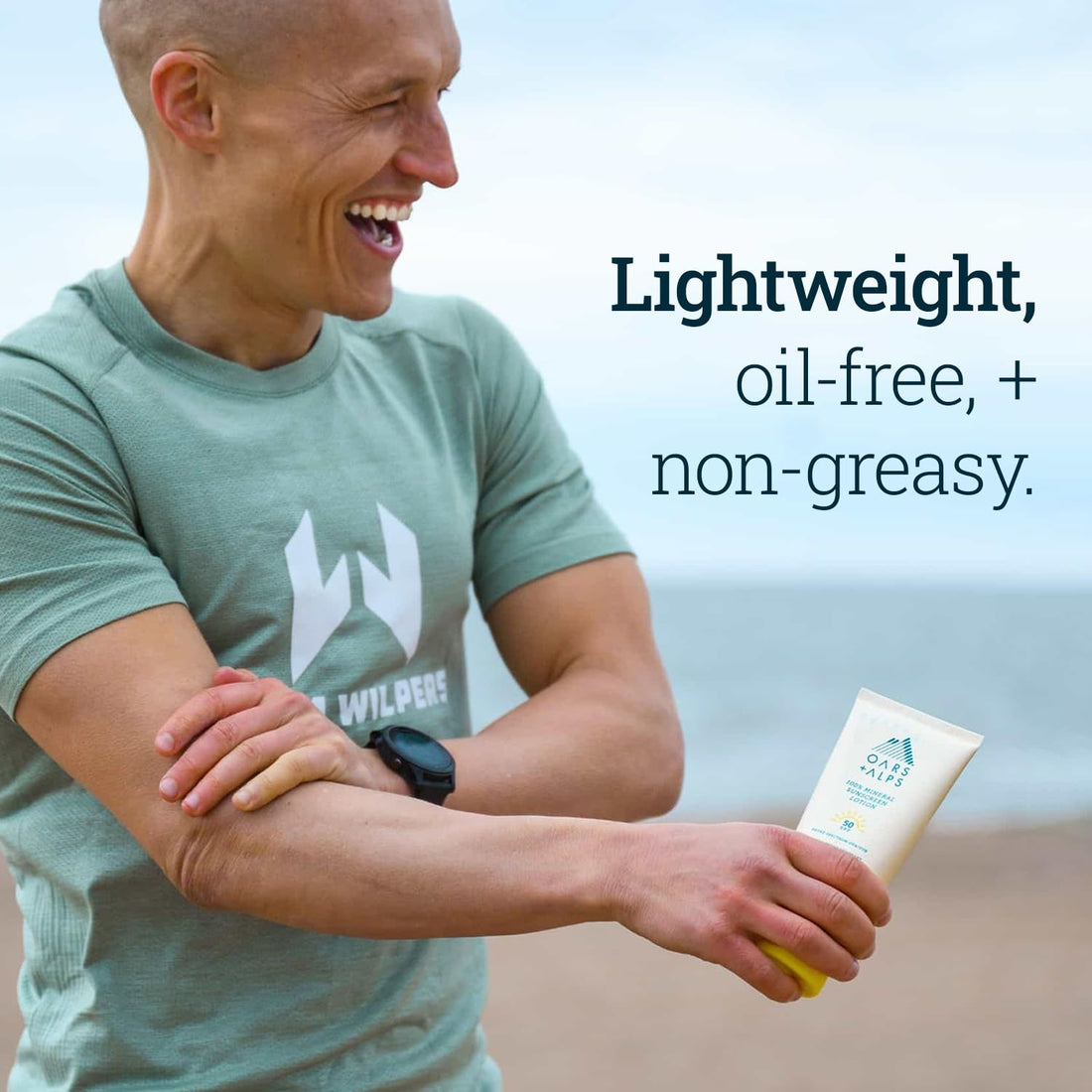 Oars + Alps Mineral SPF 30 Sunscreen Body Lotion, Naturally Derived Skin Care Infused with Shea Butter and Vitamin E, 6 Fl Oz (106012)