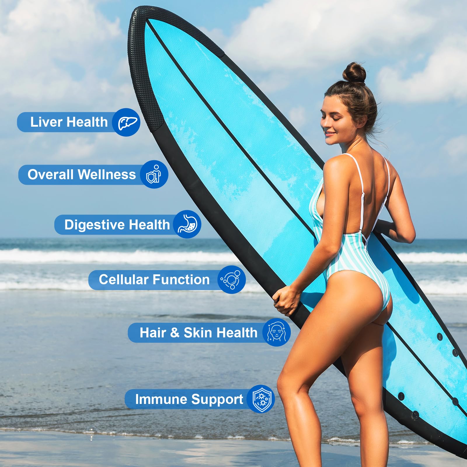 Vegan Sea Moss Gummies with Black Seed Oil,Ashwagandha, Vitamin C&D for Immune Support, Digestive, Antioxidant 13 in 1 Bundle, Sea Moss Chlorophyll Advanced Strength Formula 60 Gummies