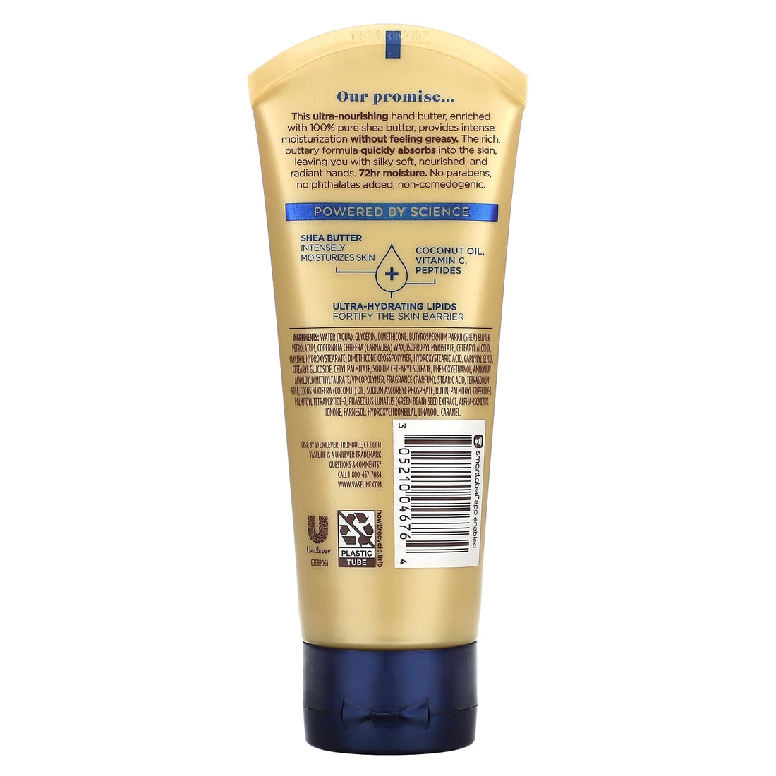 Vaseline, Radiant Hand Butter Deep Nourishment, 3.4 Fl Oz