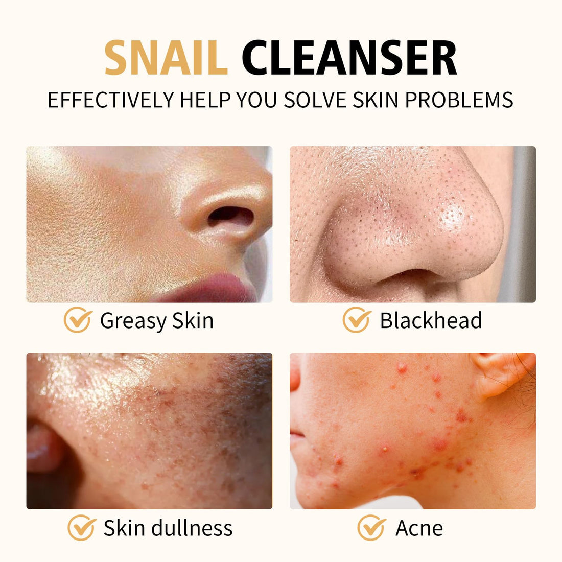 BYOTOUTY Snail Mucin Cleanser, Advanced Snail Mucin Gel Cleansers, Gentle Face Wash for Women and Men,Snails Facial Repairing Cleanser for Deep Cleaning, Ph-Balanced, Moisturizing,5.07 Fl Oz / 150 ML
