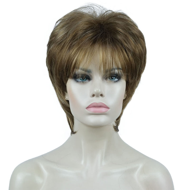 #V6: Aimole Short Layered Body Wave Wigs Synthetic Women'S Wig Full Hair #V6