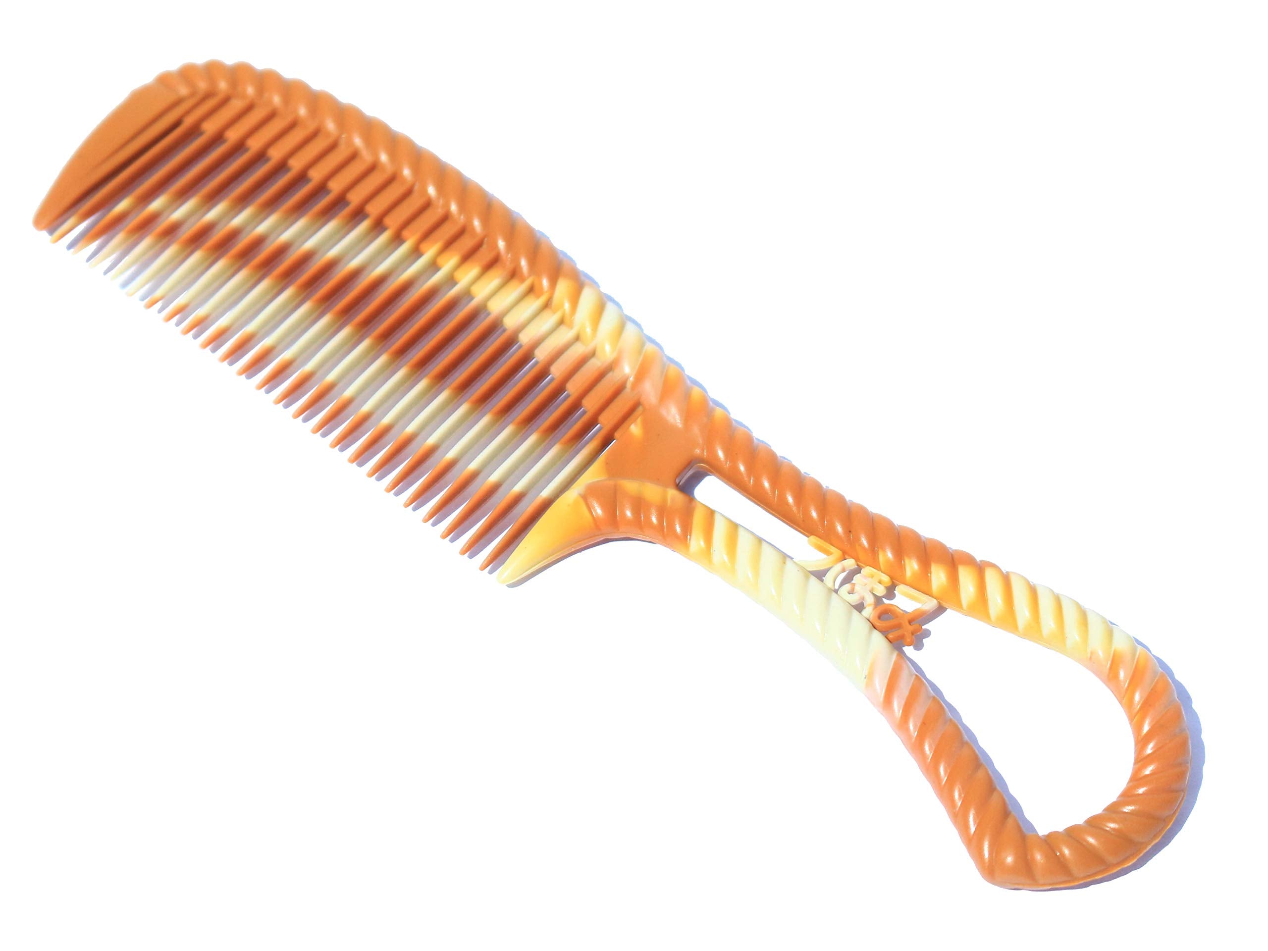 Mini Wide Side Hair Care Tooth Comb with Handle Portable for Travel