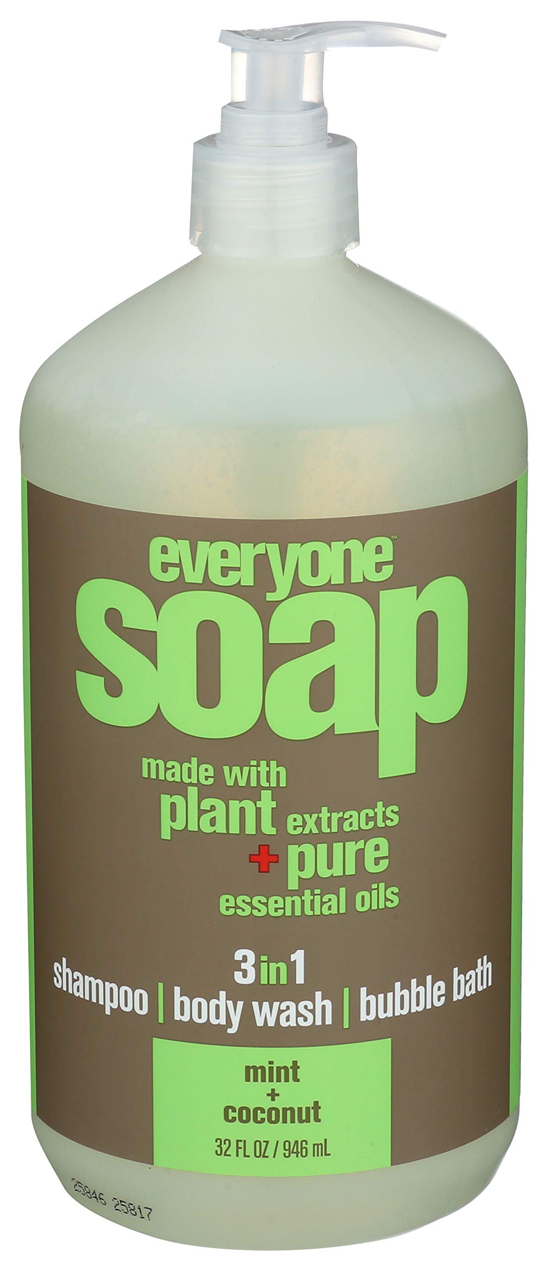 EO Products Natural Everyone Hand Soap Liquid, Mint and Coconut, 32 Ounce