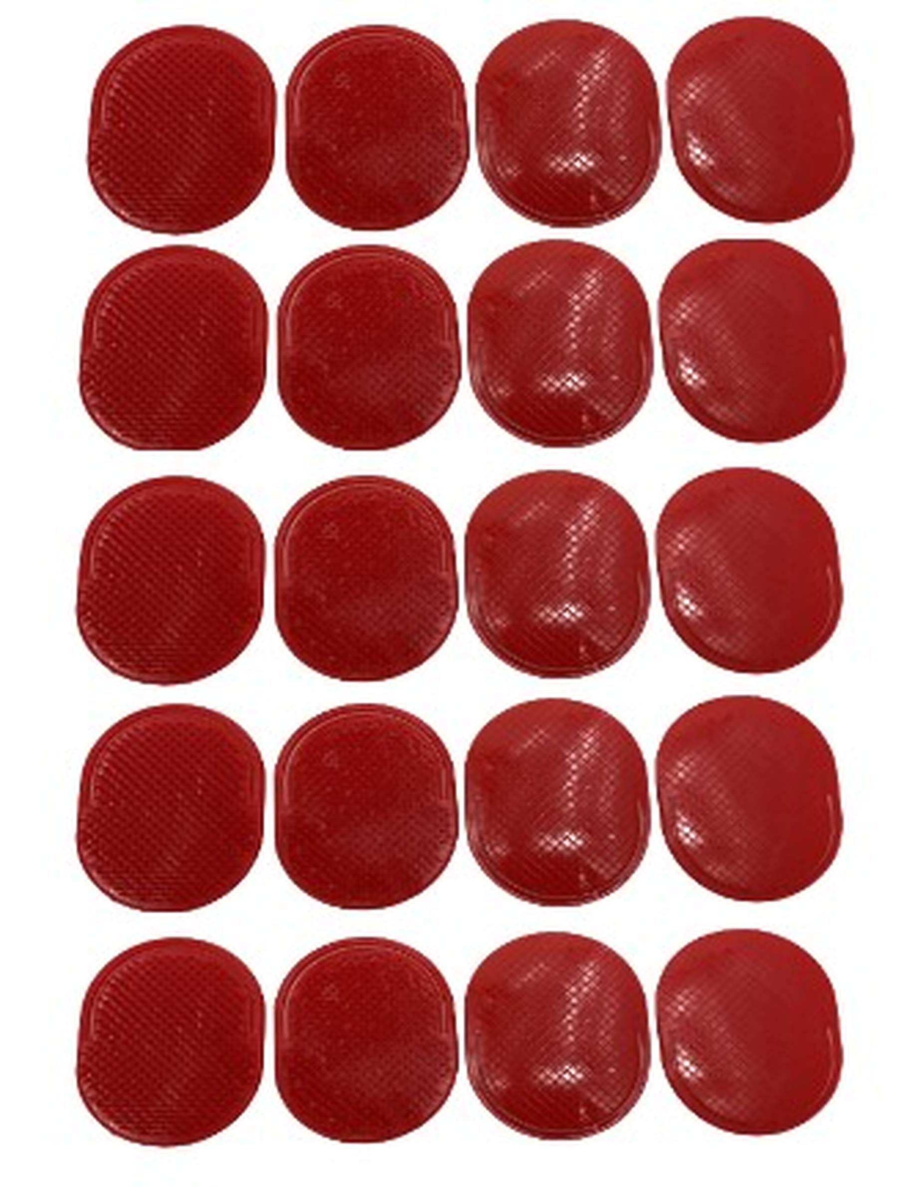 G.B.S Pocket Palm Brush, Portable Styling Comb, Massager for Men, Women and Pets Grooming Brush, Red, Pack of 20 Made in USA