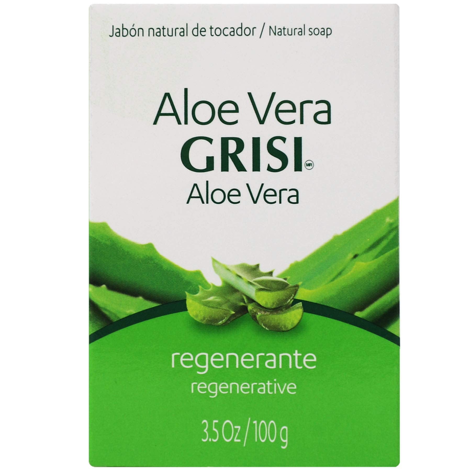6pk - Aloe Vera Soap - Jabon de S ¡vila - Grisi (3.5 Oz. X 6 Units)