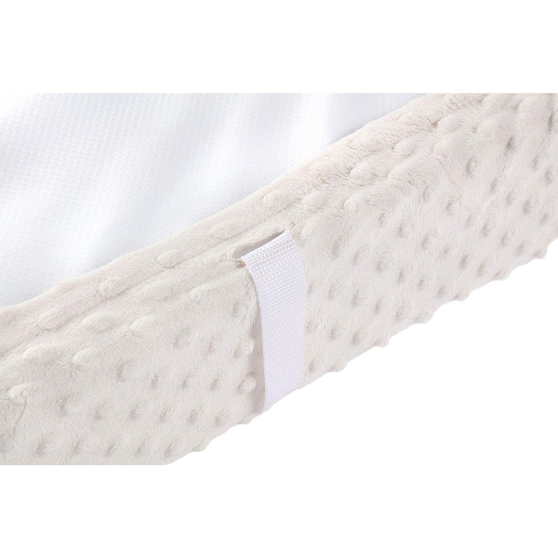 QUENESS Baby Changing Pad Cover, Super Soft Plush Dot Diaper Changing Table Covers for Baby Girls and Boys, Ultra Comfortable, Safe for Babies, Fit 32/34'' x 16 Pad (Beige)