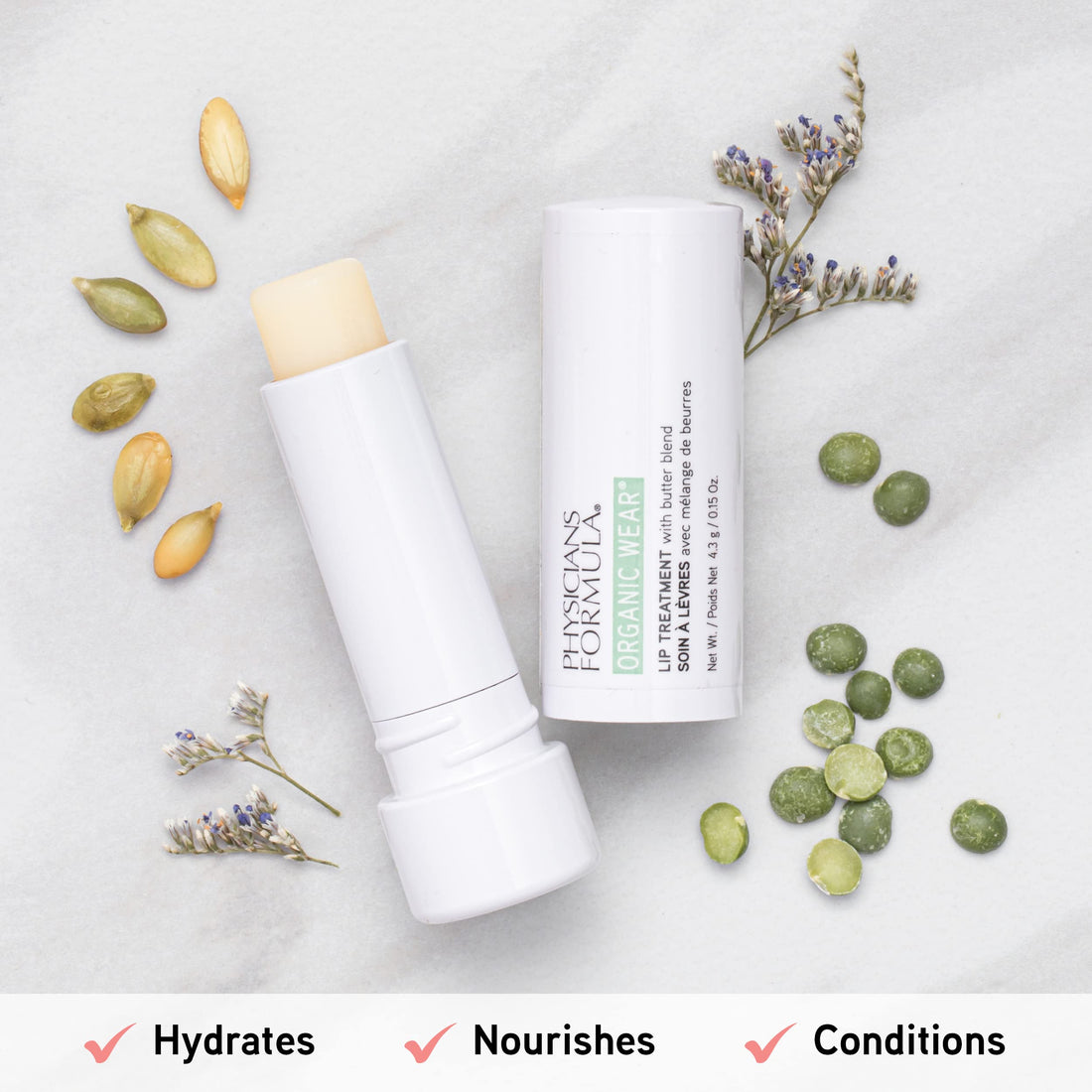 Physicians Formula Organic Wear Lip Treatment, Treat, 0.15 Ounce