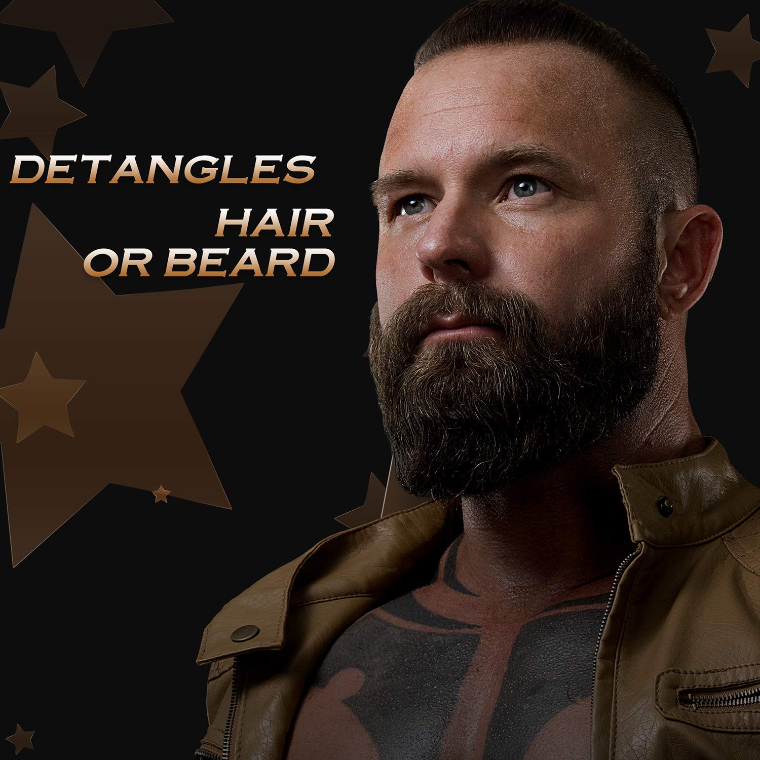 BOSSMAN ROUND BOAR & NYLON BRISTLE BRUSH