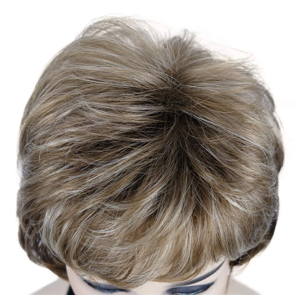 Lydell Short Length Layered Shaggy Full Synthetic Wig Wigs #12TT26