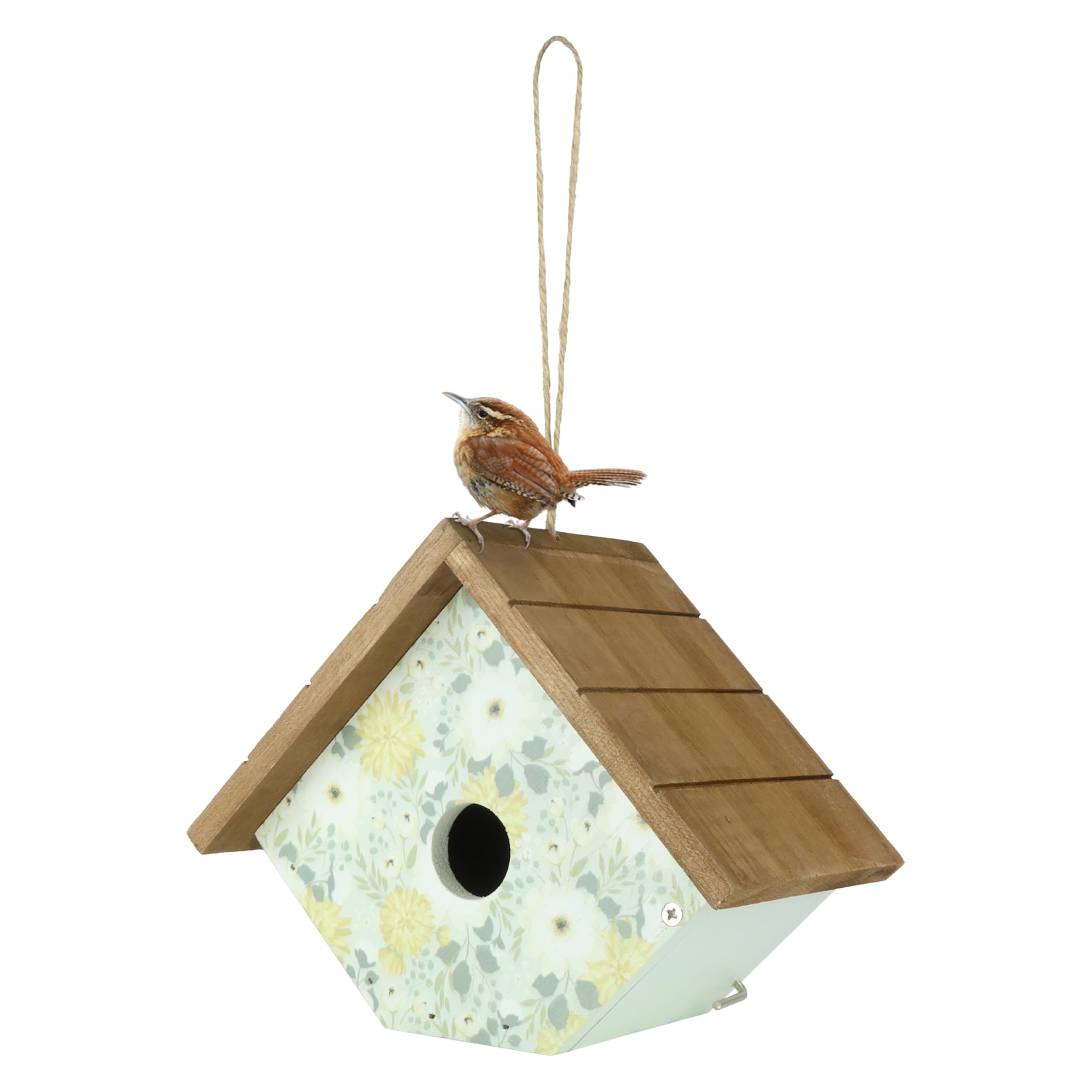 Wild Wings Decorative Wren House Blooming Nest, Green