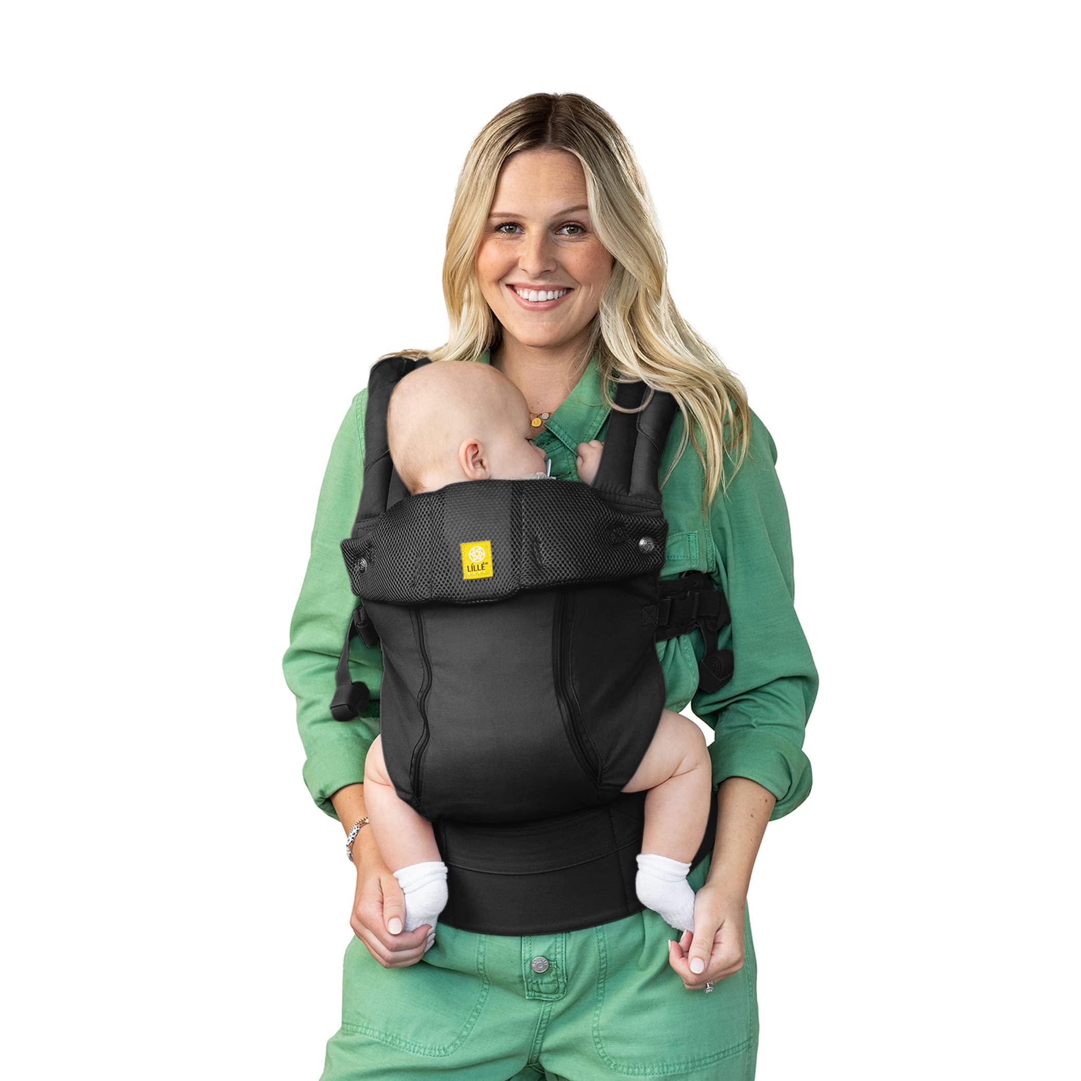 LÍLLÉbaby Complete All Seasons Ergonomic 6-in-1 Baby Carrier Infant to Toddler with Lumbar Support (7-45 Pounds), 360 Degree Baby Wearing & Multi-Position, Inward & Outward Facing (Black)
