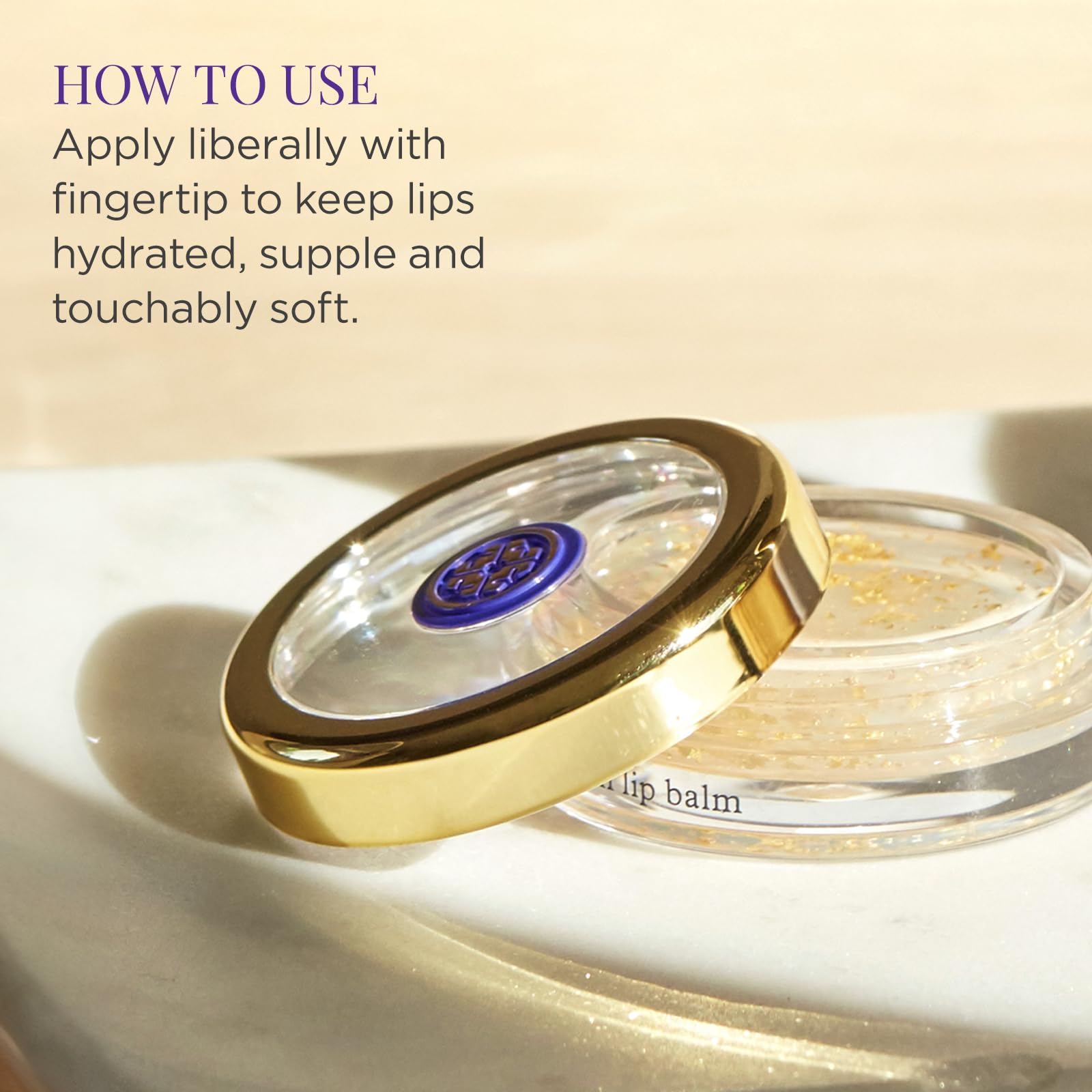 Tatcha Camellia Gold Spun Lip Balm by Tatcha