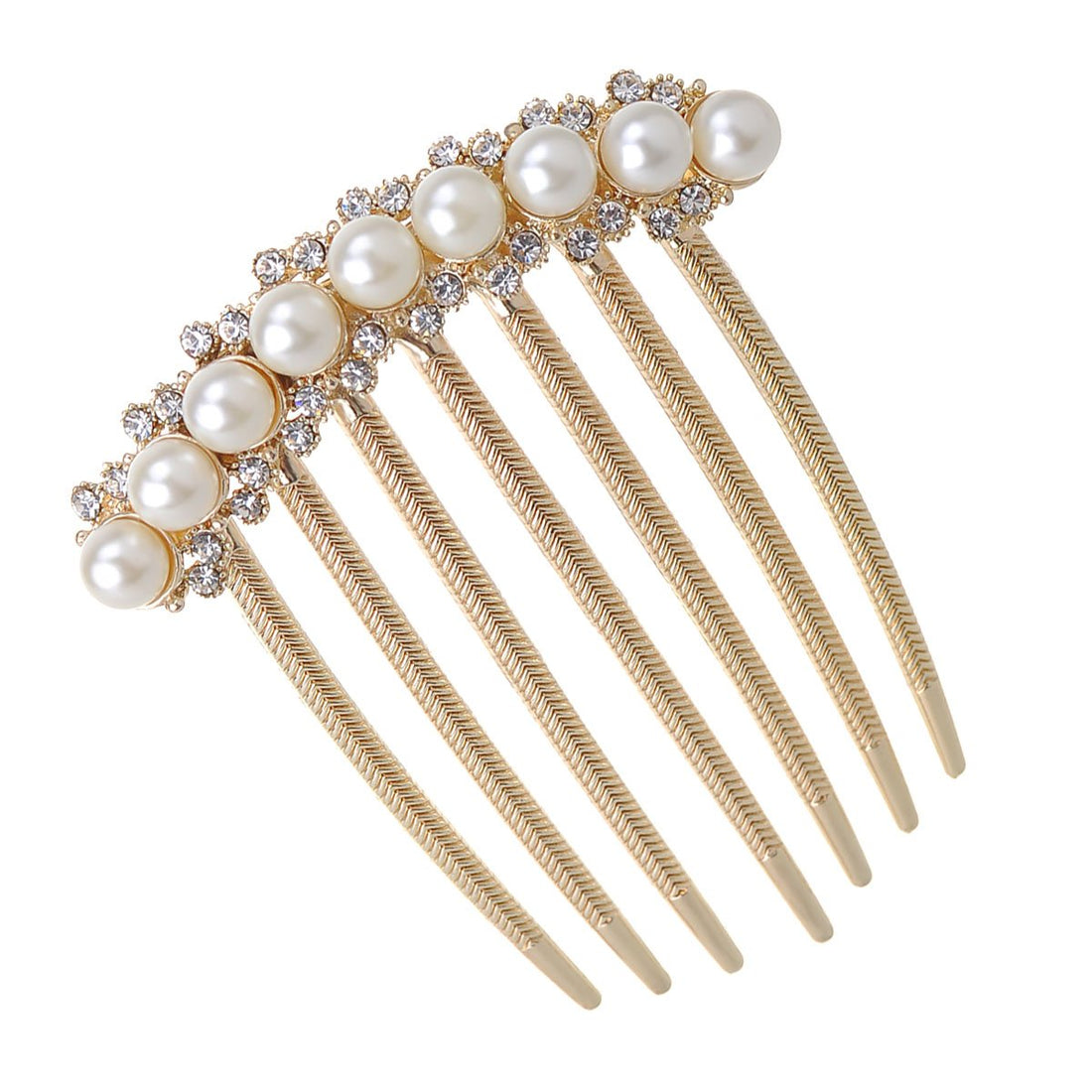 Ipink 2015 Fashoion Women Pearl Blue Flower Barrette Hairpin Hair Jewelry