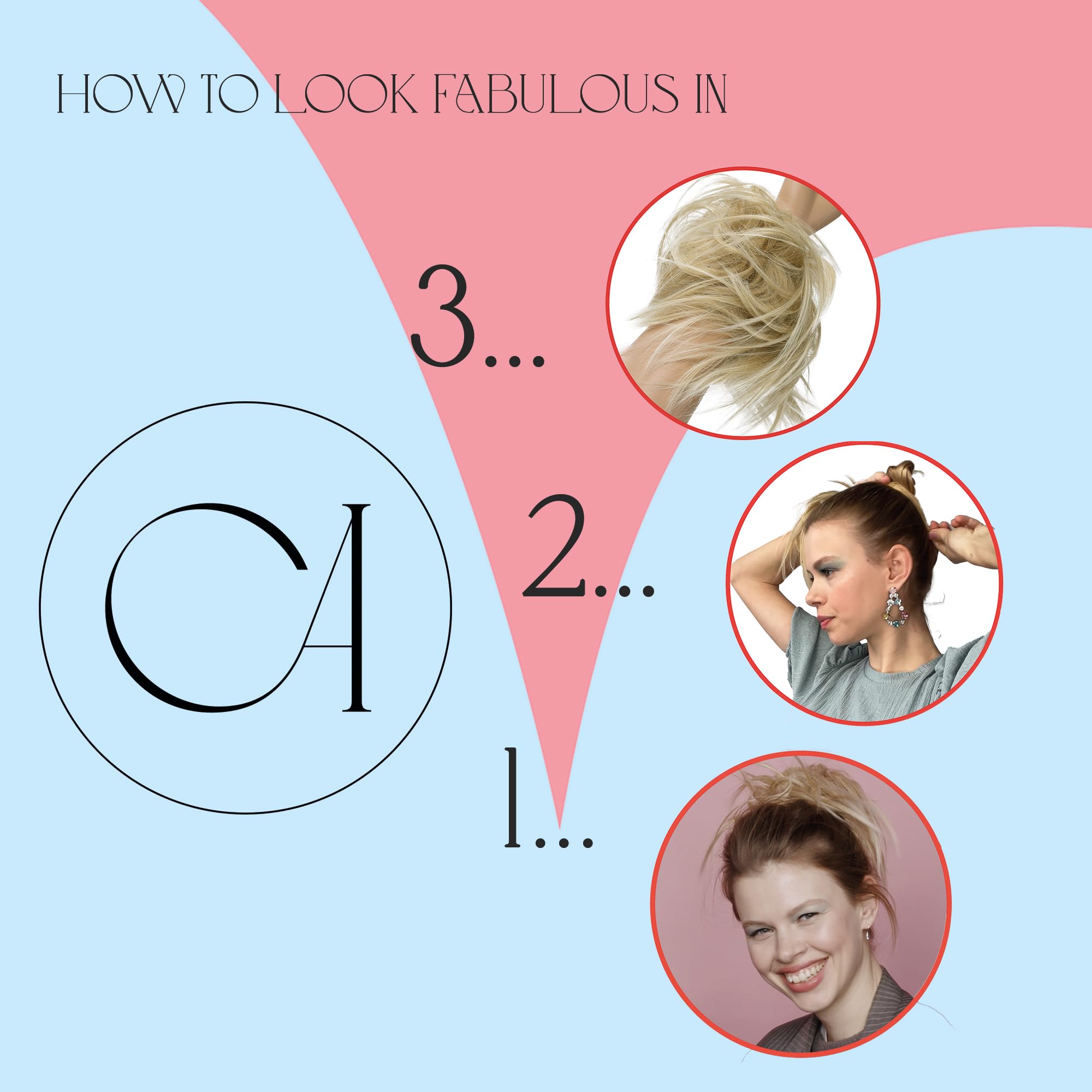 dark brown chocolate 6 : PRETTYSHOP Scrunchie Scrunchy Bun Up Do Hair piece Hair Ribbon Ponytail Extensions Wavy Curly or Messy dark brown chocolate 6