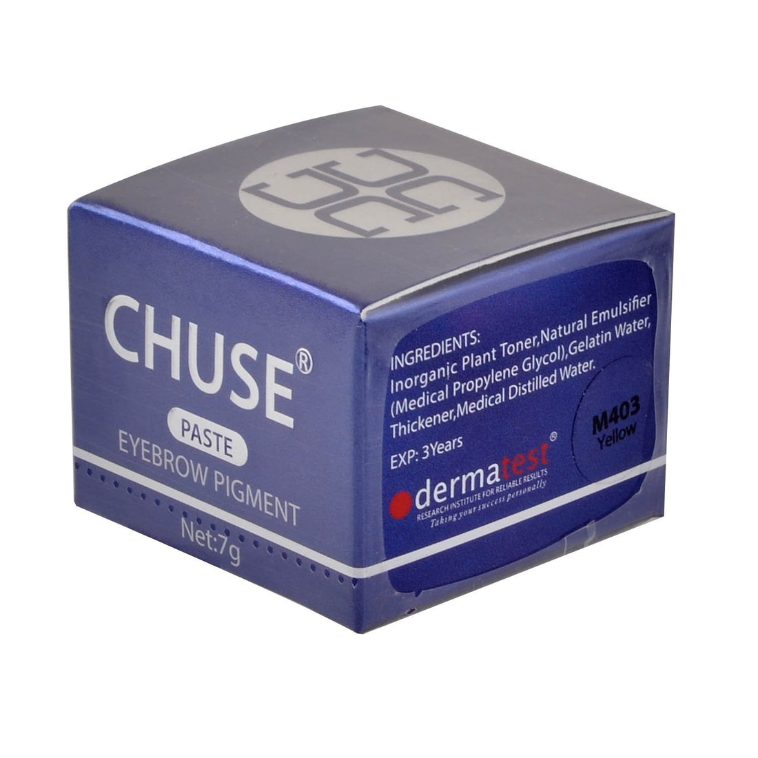 CHUSE M403, 7g, Yellow, Passed DermaTest, Paste Eyebrow Pigment for Microblading Micro Pigment Cosmetic...