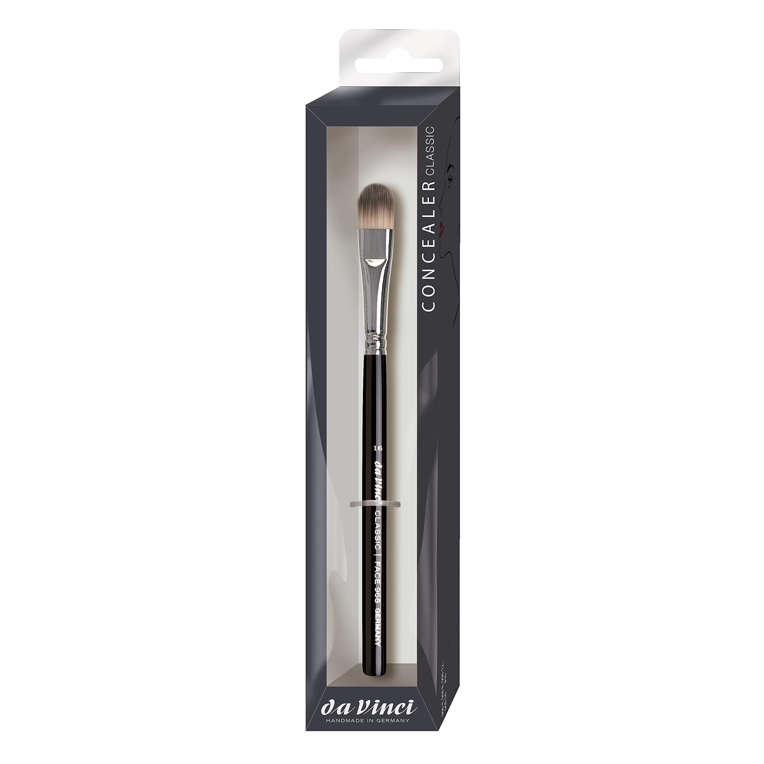 da Vinci Cosmetics Series 968 Classic Concealer Brush, Oval Synthetic, Size 16, 14.4 Gram