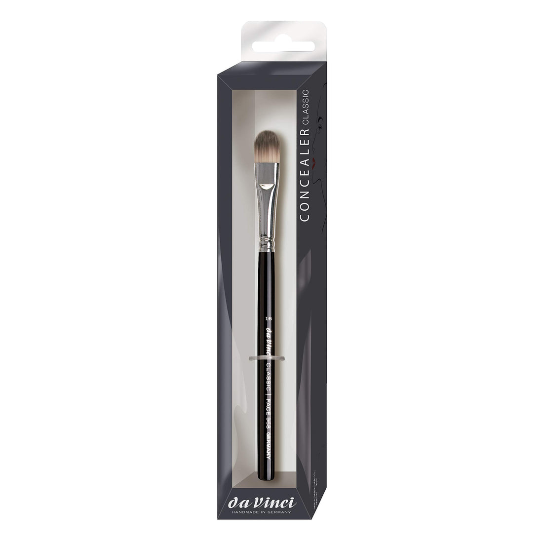 da Vinci Cosmetics Series 968 Classic Concealer Brush, Oval Synthetic, Size 16, 14.4 Gram