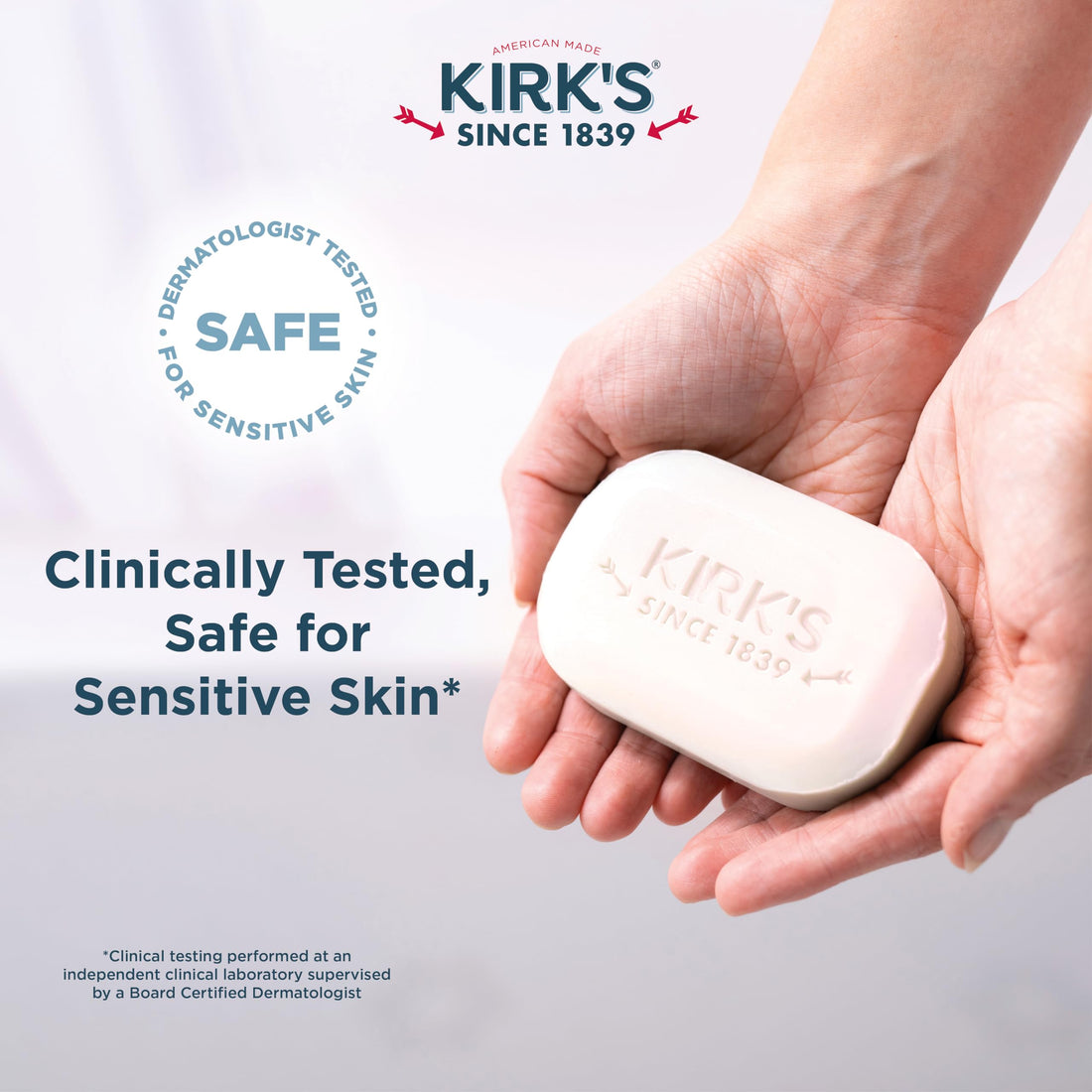 KirkS Fragrance Free Castile Bar Soap (3 Pack)