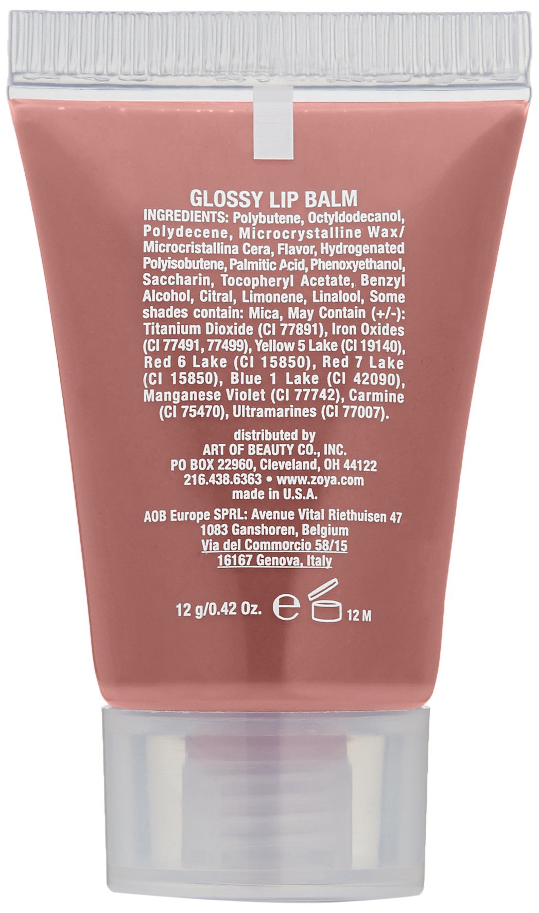 ZOYA Lip Gloss, Flirt, 0.42 oz.