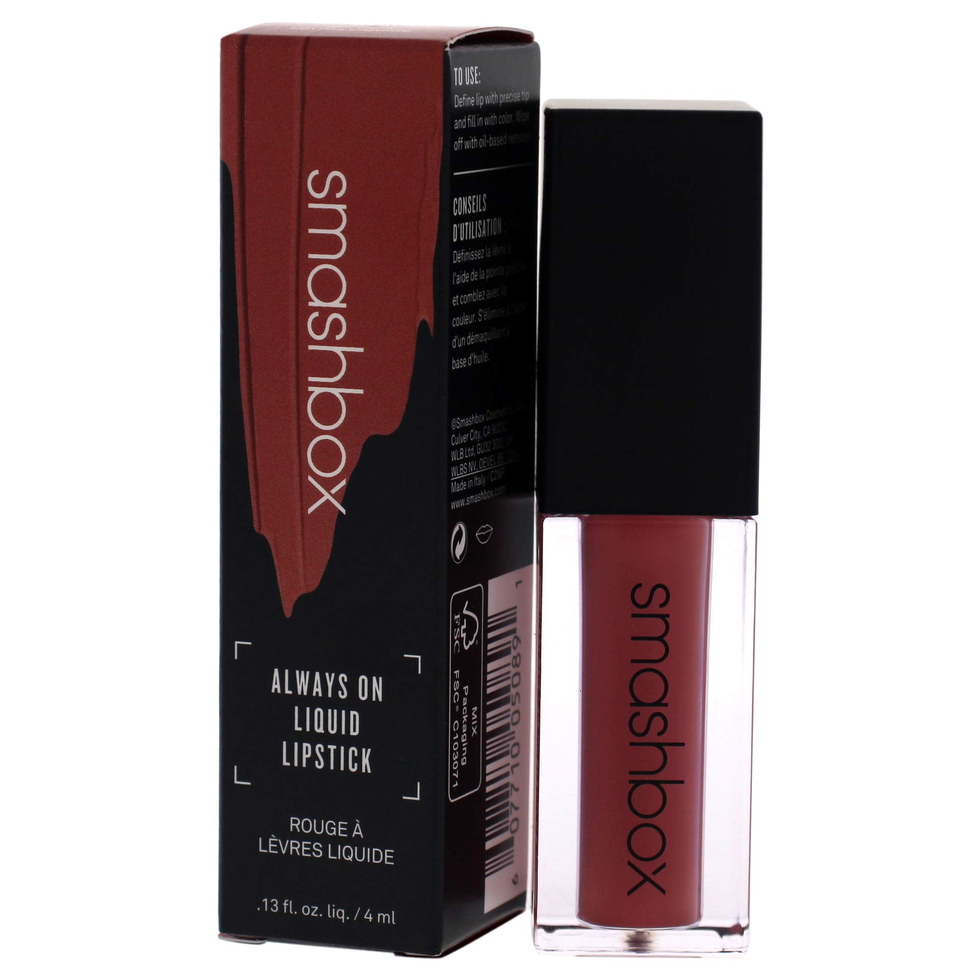 Smashbox Always On Liquid Lipstick, Matte Finish, 0.13 Fluid Ounce - Babe Alert